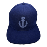 NAVY CASHMERE SAILOR SNAPBACK