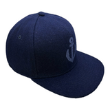 NAVY CASHMERE SAILOR SNAPBACK