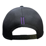 WHITE BARS BLACK SNAPBACK