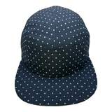 NAVY DOT CAMPER CAP