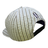 BLUE GREY SEERSUCKER SNAPBACK
